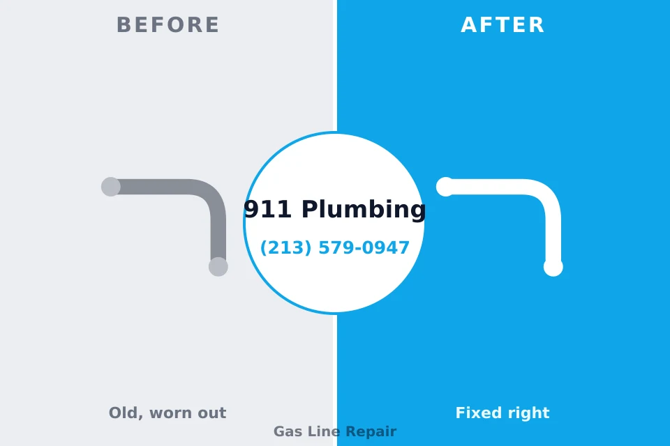 Before and after: plumbing repair Forest City, IA